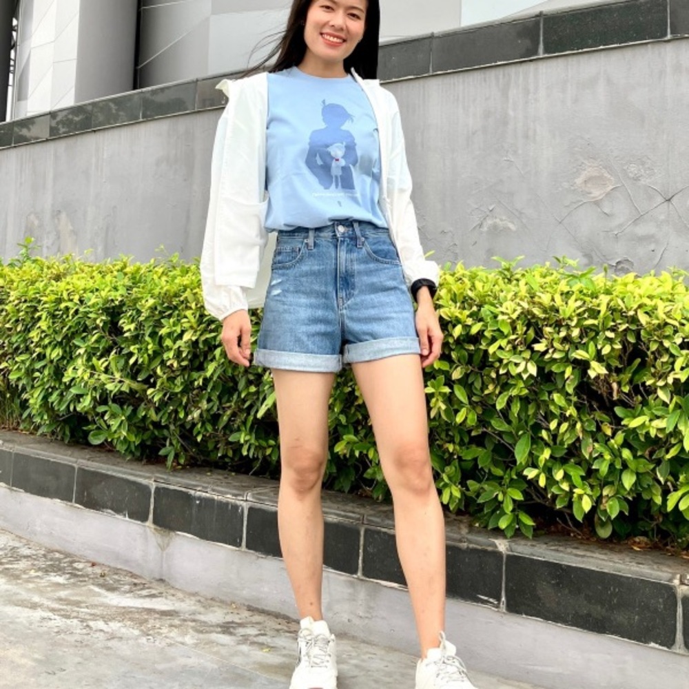 denim shorts